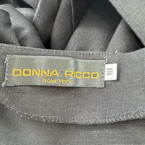 Donna Ricco Classic Black Midi Dress - Picture 8 of 8